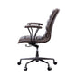 ACME Zooey Executive Office Chair, Distress Chocolate Top Grain Leather FredCo