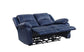 ACME Zuriel Power Motion Loveseat, Blue PU FredCo