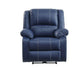 ACME Zuriel Power Recliner, Blue PU FredCo