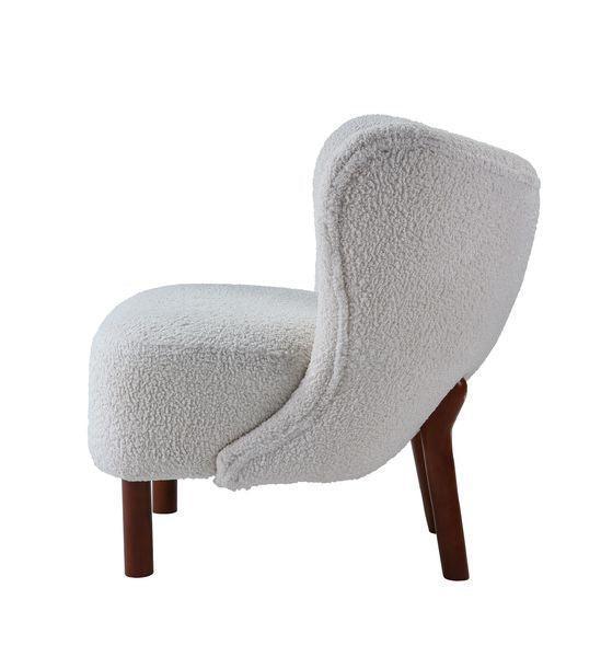 ACME Zusud Accent Chair, White Teddy Sherpa FredCo
