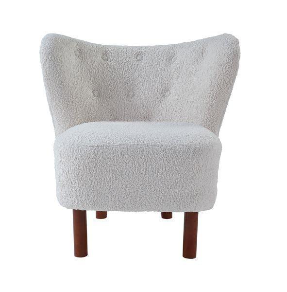 ACME Zusud Accent Chair, White Teddy Sherpa FredCo