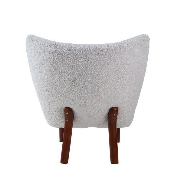 ACME Zusud Accent Chair, White Teddy Sherpa FredCo