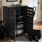 Adalwin Modern and Contemporary Dark Gray 2-Door Wooden Entryway Shoe Storage Cabinet FredCo
