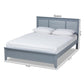 Adela Modern and Contemporary Grey Finished Wood Full Size Platform Bed FredCo