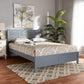 Adela Modern and Contemporary Grey Finished Wood Full Size Platform Bed FredCo
