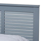 Adela Modern and Contemporary Grey Finished Wood Full Size Platform Bed FredCo