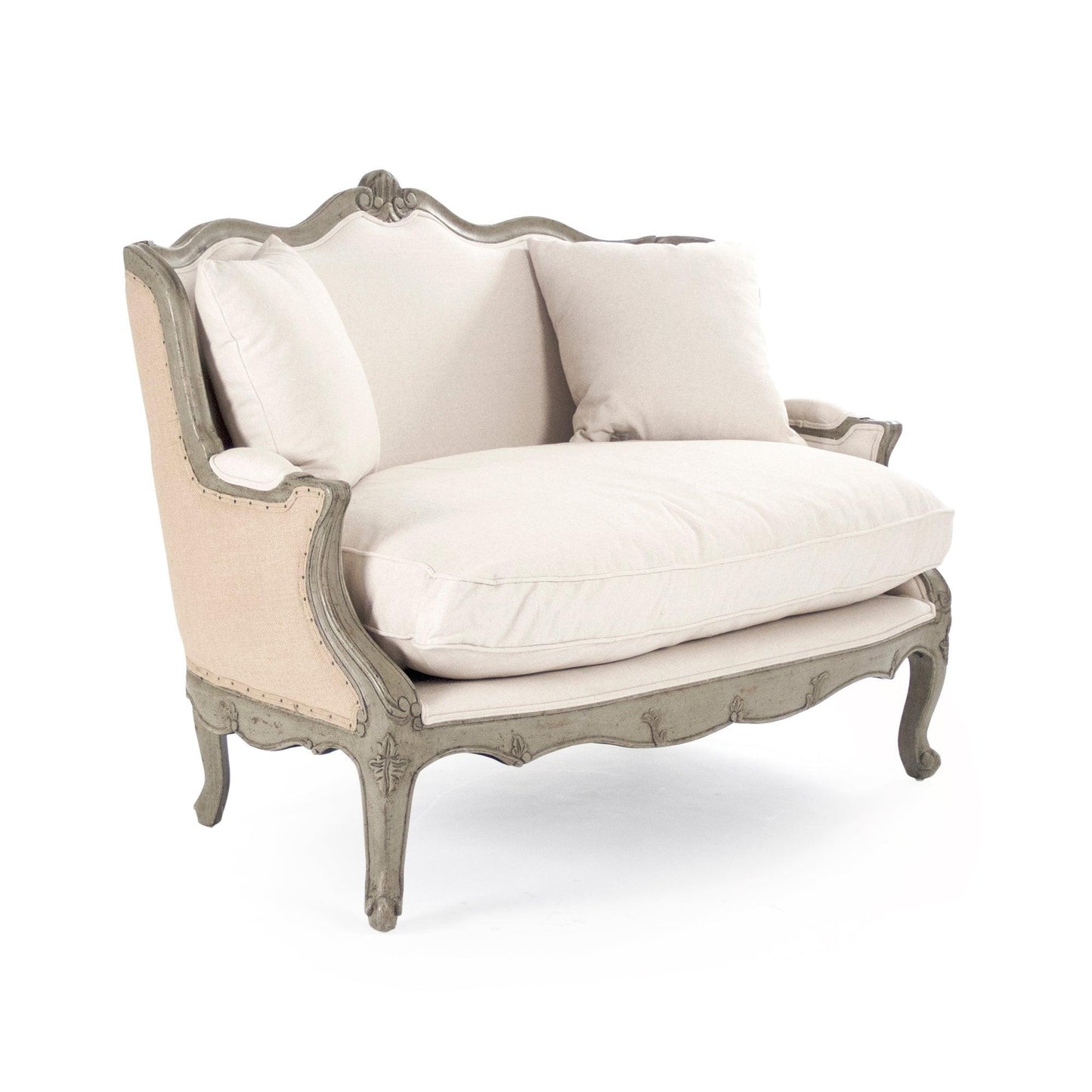 Adele Settee CFH198-2 432 C020 Jute FredCo