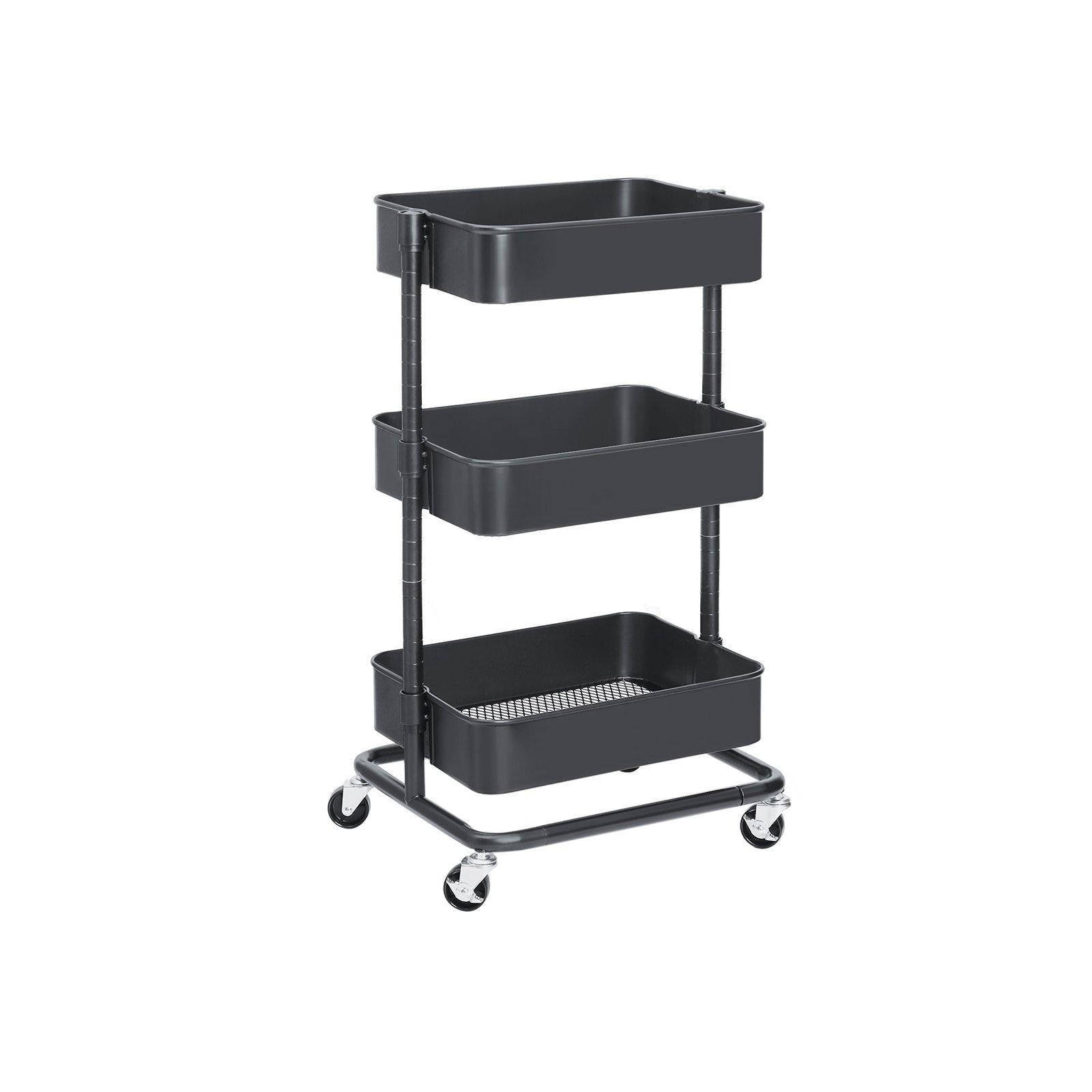 Adjustable Shelves Rolling Cart FredCo
