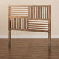 Adler Modern and Contemporary Transitional Ash Walnut Finished Wood King Size Headboard FredCo