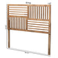 Adler Modern and Contemporary Transitional Ash Walnut Finished Wood King Size Headboard FredCo