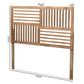 Adler Modern and Contemporary Transitional Ash Walnut Finished Wood King Size Headboard FredCo