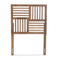 Adler Modern and Contemporary Transitional Ash Walnut Finished Wood Twin Size Headboard FredCo