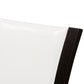 Adley Modern and Contemporary Dark Brown Finished White Faux Leather Dining Chair Set of 2 FredCo