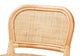 Adrena Modern Bohemian Natural Brown Rattan Bar Stool FredCo