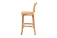 Adrena Modern Bohemian Natural Brown Rattan Bar Stool FredCo