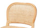 Adrena Modern Bohemian Natural Brown Rattan Counter Stool FredCo