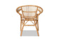Adrina Modern Bohemian Natural Brown Rattan Dining Chair FredCo