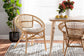 Adrina Modern Bohemian Natural Brown Rattan Dining Chair FredCo