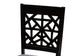 Aiden Modern Grey Fabric and Dark Brown Finished Wood 5-Piece Dining Set FredCo
