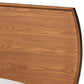 Aimi Mid-Century Modern Walnut Brown Finished Wood Twin Size Platform Bed FredCo