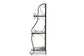 Airell Modern and Contemporary Multi-Colored Glass and Black Metal 3-Tier Plant Stand FredCo