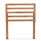 Akemi Modern and Contemporary Ash Walnut Finished Wood Twin Size Headboard FredCo