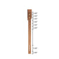 Akemi Modern and Contemporary Ash Walnut Finished Wood Twin Size Headboard FredCo