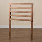 Akemi Modern and Contemporary Ash Walnut Finished Wood Twin Size Headboard FredCo
