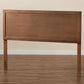 Alan Modern and Contemporary Transitional Ash Walnut Finished Wood Full Size Headboard FredCo