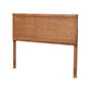 Alan Modern and Contemporary Transitional Ash Walnut Finished Wood Full Size Headboard FredCo