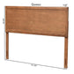 Alan Modern and Contemporary Transitional Ash Walnut Finished Wood Queen Size Headboard FredCo