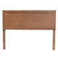 Alan Modern and Contemporary Transitional Ash Walnut Finished Wood Queen Size Headboard FredCo