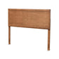 Alan Modern and Contemporary Transitional Ash Walnut Finished Wood Queen Size Headboard FredCo
