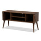 Alard Mid-Century Modern Walnut Brown Finished 2-Door Wood TV Stand FredCo
