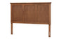 Alarice Classic and Traditional Ash Walnut Finished Wood Queen Size Headboard FredCo