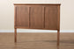 Alarice Classic and Traditional Ash Walnut Finished Wood Queen Size Headboard FredCo