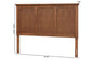 Alarice Classic and Traditional Ash Walnut Finished Wood Queen Size Headboard FredCo