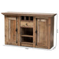Albert Modern and Contemporary Farmhouse Rustic Finished Wood 2-Door Dining Room Sideboard Buffet FredCo