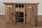 Albert Modern and Contemporary Farmhouse Rustic Finished Wood 2-Door Dining Room Sideboard Buffet FredCo