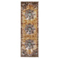 Aldrich Area Rug, Oriental Medallion Pattern, Distressed Finish, Non-Slip, Foam Backing FredCo