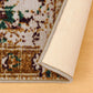 Aldrich Area Rug, Oriental Medallion Pattern, Distressed Finish, Non-Slip, Foam Backing FredCo