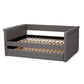 Alena Modern and Contemporary Grey Fabric Upholstered Full Size Daybed with Trundle FredCo