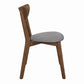 Alfredo Upholstered Dining Chairs Grey and Natural Walnut (Set of 2) 108082 Coaster FredCo