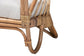 Aliane Modern Bohemian Natural Brown Antique Rattan Armchair FredCo