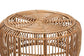 Aliane Modern Bohemian Natural Brown Antique Rattan Coffee Table FredCo
