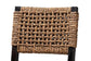 Alise Modern Bohemian Dark Brown Mahogany Wood and Banana Fiber Dining Chair FredCo