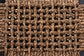 Alise Modern Bohemian Dark Brown Mahogany Wood and Banana Fiber Dining Chair FredCo