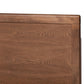 Allegra Mid-Century Modern Dark Grey Fabric Upholstered and Ash Walnut Brown Finished Wood Full Size Platform Bed FredCo