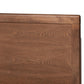 Allegra Mid-Century Modern Dark Grey Fabric Upholstered and Ash Walnut Brown Finished Wood Full Size Platform Bed FredCo