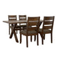 Alston Dining Room Set Knotty Nutmeg and Grey 106381-S5 Coaster FredCo